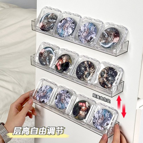 壁挂免打孔节省空间吧唧收纳架