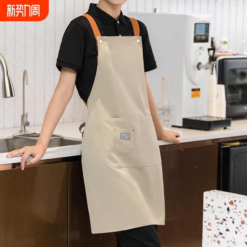 围裙厨房家用防水防油餐饮专用餐厅饭店做饭2026新款工作服男女