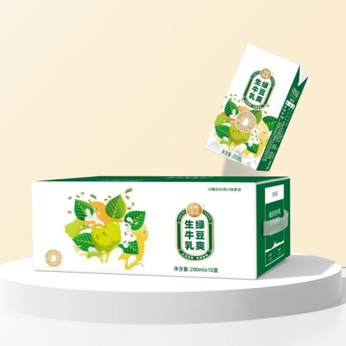 天牧圣品生牛乳绿豆爽牛奶