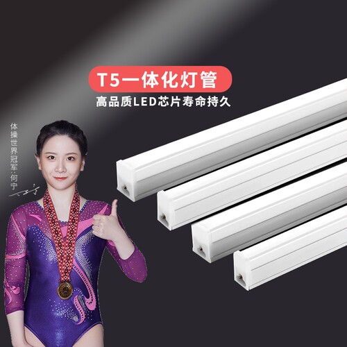 一体化led灯管T5超亮t8日光灯长条灯条节能支架光管1米2照明护眼