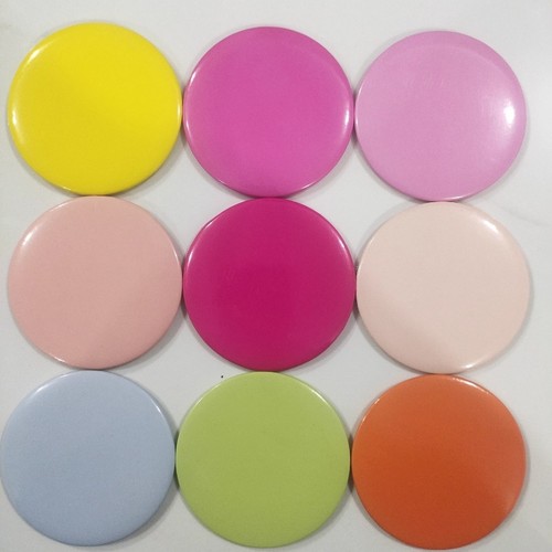 纯色小圆镜随身迷你化妆镜卡通ins学生直径7CM单面镜可爱公主镜子