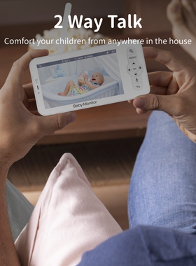 双模5英寸2KP婴儿监视器宝宝监护器babymonitor监控摄像头