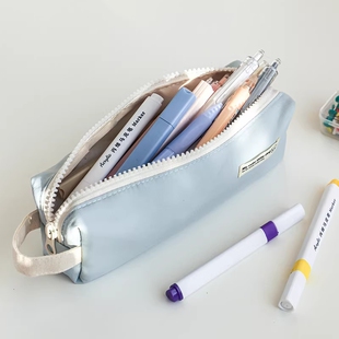 2026新款大容量高颜值ins风学生文具盒铅笔袋简约化妆品刷收纳袋