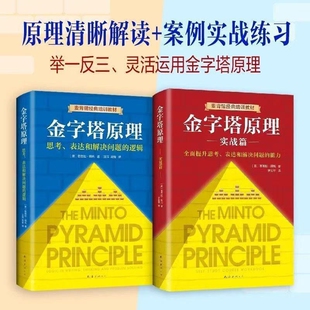 全新正版金字塔原理大全集2册实战篇思考表达和解决问题的逻辑麦肯锡经典培训教材.管理学职场书/人力资源思维公司