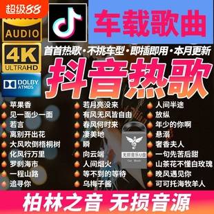 汽车载u盘歌曲抖音新款热歌榜经典dj无损mp3音乐优盘粤语音响民歌