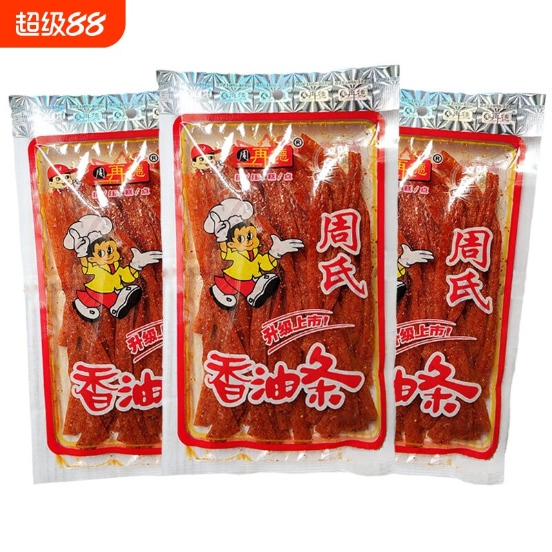 周氏香油条麻辣条香辣棒湖南特产儿时怀旧休闲解馋零食面筋素肉