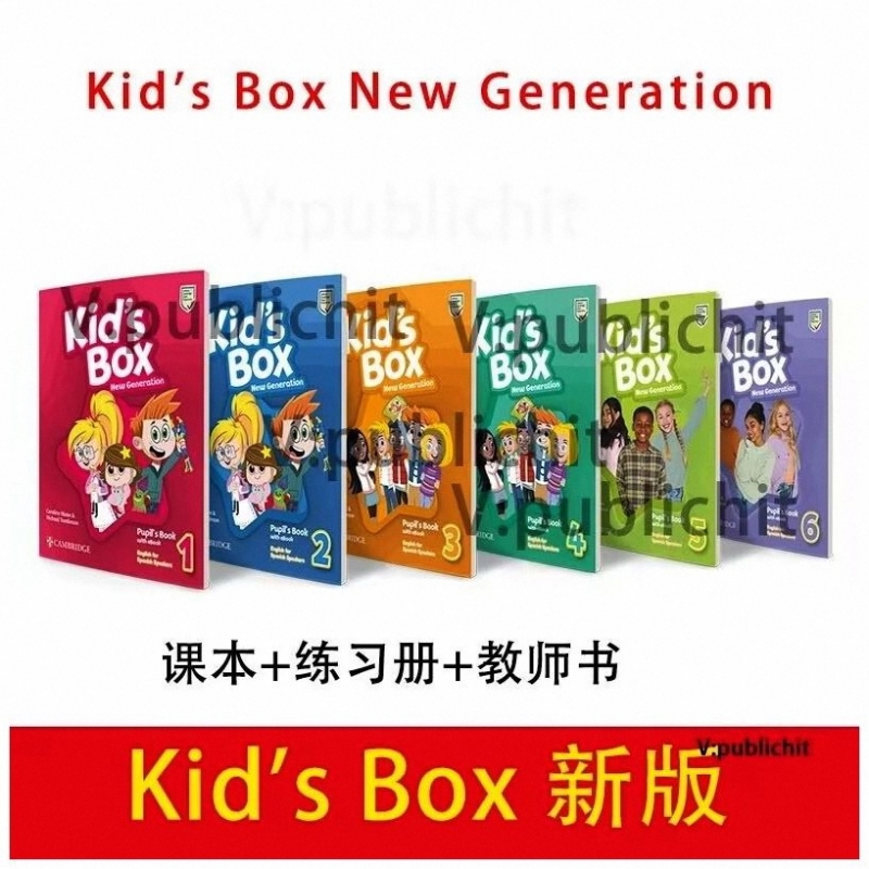 新版Kids Box New Generation 1-6级别第三版无异味纸质
