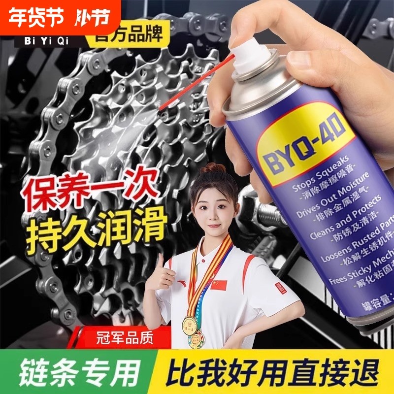 比亿奇自行车润滑油电动车山地车链条清洗剂清洁保养套装除锈剂
