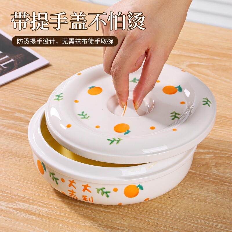 蒸鸡蛋羹专用碗水蒸蛋蒸碗矮胖家用陶瓷带盖炖盅食品级微波炉乔迁图片