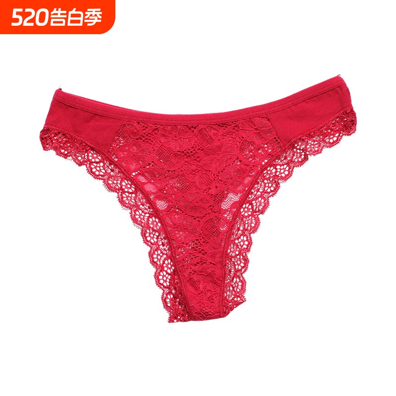 蕾丝性惑情调内裤女开档情调蝴蝶结低腰透明免脱丁字镂空三角裤夏