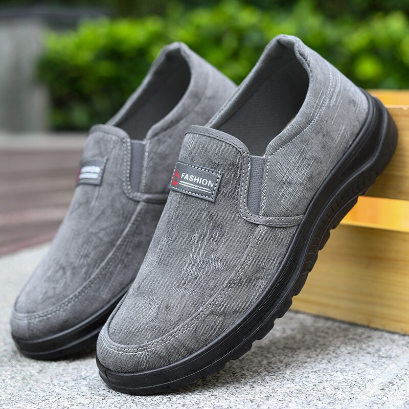 聚氨酯春秋中年男鞋老北京布鞋男士新款休闲鞋舒适平底透气散步鞋