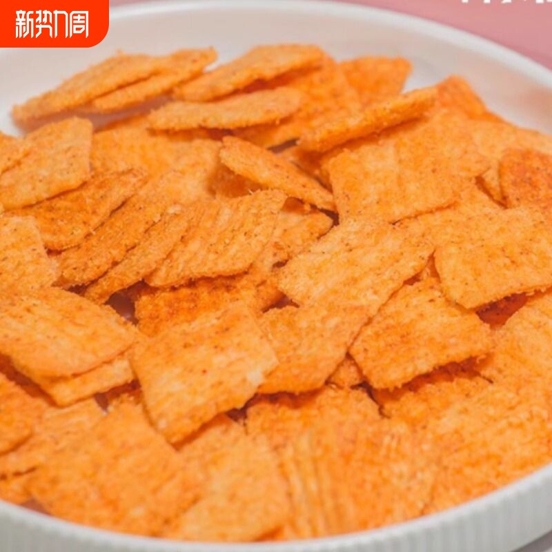 麻辣小米锅巴5斤散装ktv火锅店休闲零食整箱辣味充饥膨化五香油炸