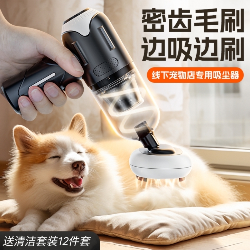 宠物吸毛器猫咪狗毛除毛粘毛神器全自动无线吸尘器床上地毯清理器