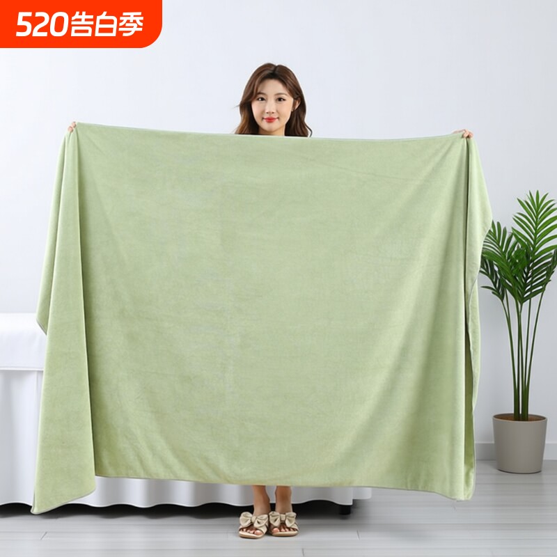 浴巾美容院专用铺床大毛巾酒店洗浴比纯棉吸水超大不掉毛按摩推拿