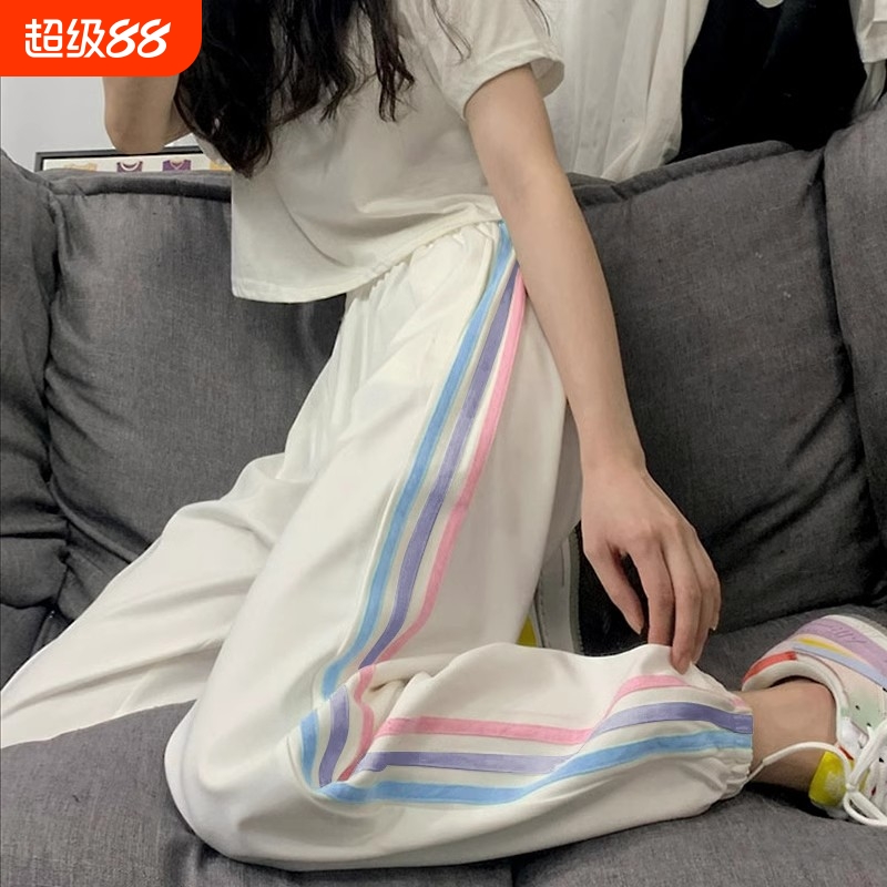女童夏装2025速干冰丝防蚊裤儿童休闲裤夏季新款运动裤薄款凉凉裤