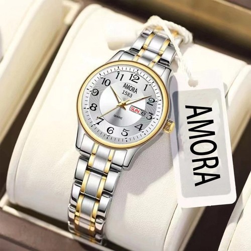 正品瑞士全自动非机械表手表女士学生时尚潮双日历防水表夜光石英