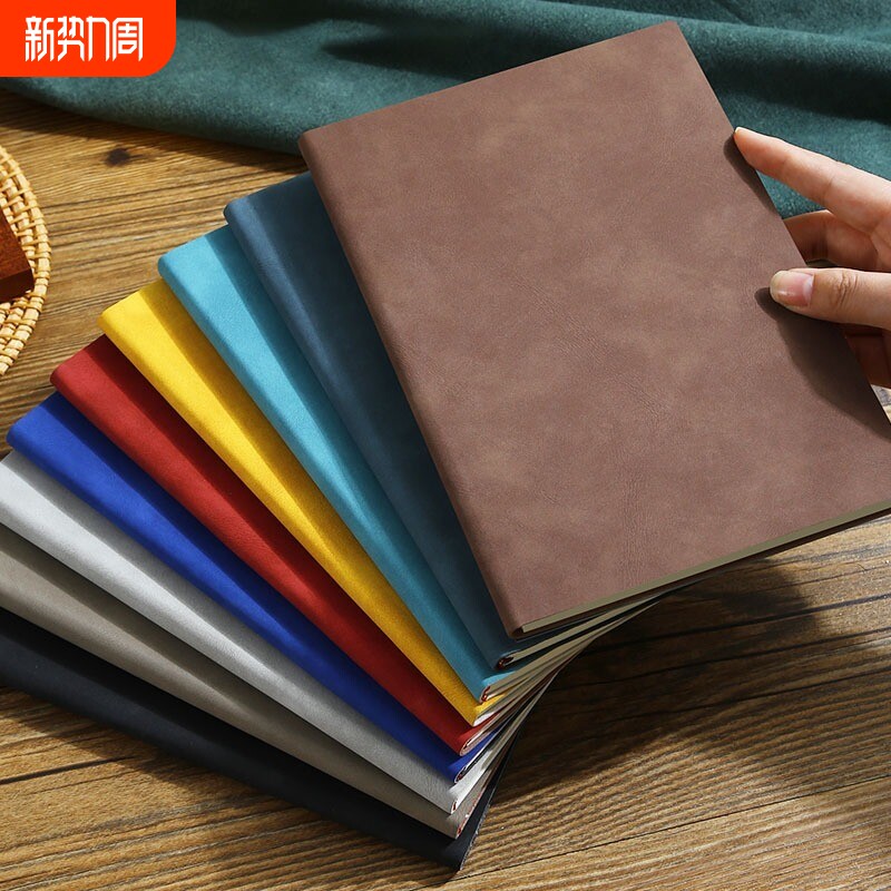 羊巴皮笔记本子a5本子加厚记事本商务皮面工作本办公简约日记本lo