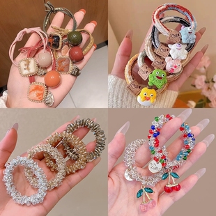 皮筋女扎头初中生橡皮筋蝴蝶结 扎头发饰品精致高档2025超火头绳