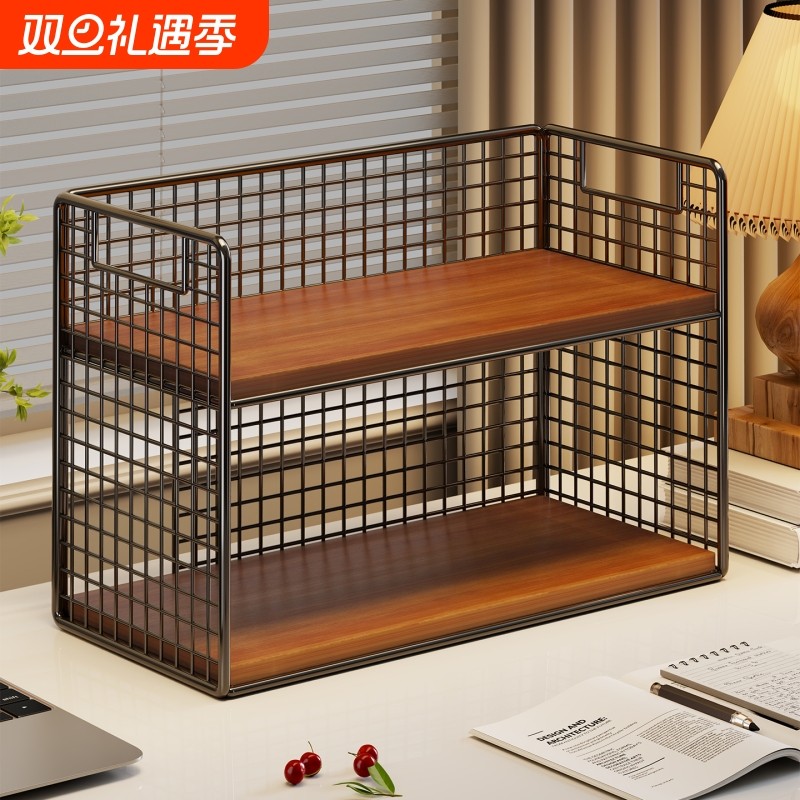 工位收纳架桌上文件多层置物架