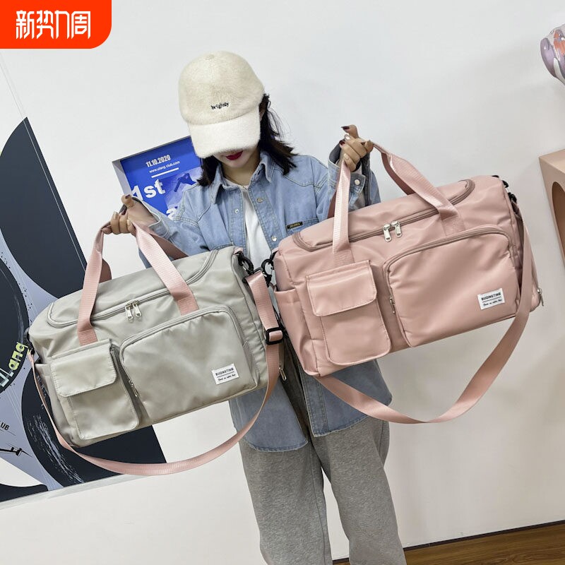 短途旅行包健身包干湿分离斜跨运动收纳包女手提轻便大容量行李包