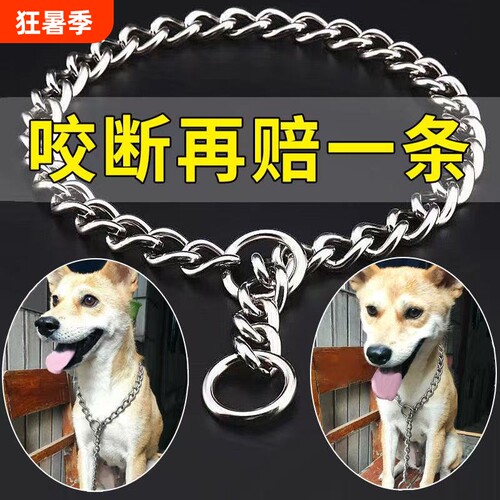 狗狗项圈P链项圈防爆冲304不锈钢小中大型犬金毛拉布拉多训犬脖套