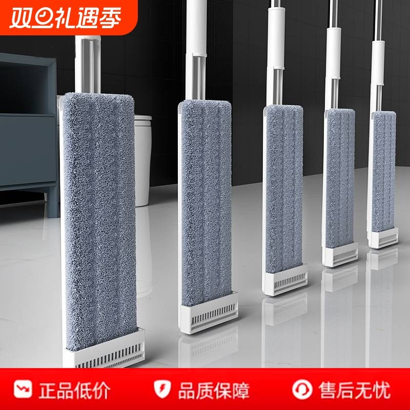 25新款拖把家用免手洗干湿两用拖地神器懒人一拖净平拖折叠客厅