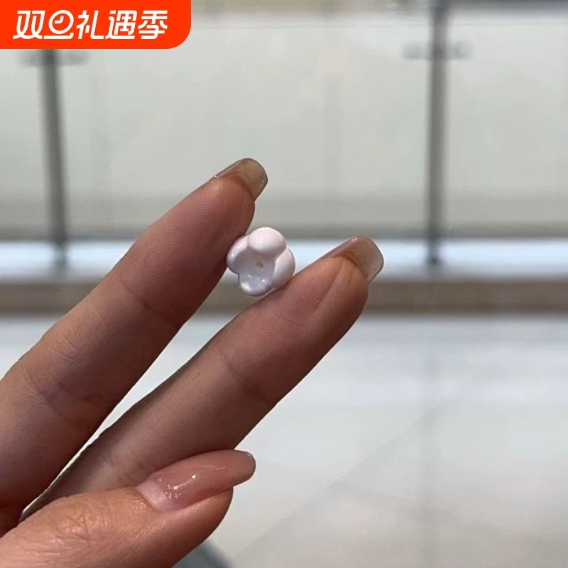 新款精工牛骨玉兰花diy配件手工编织手绳项链文玩佛珠时尚配饰品