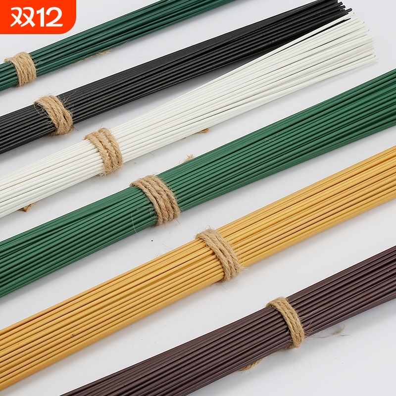 2号胶包花杆手工铁丝diy