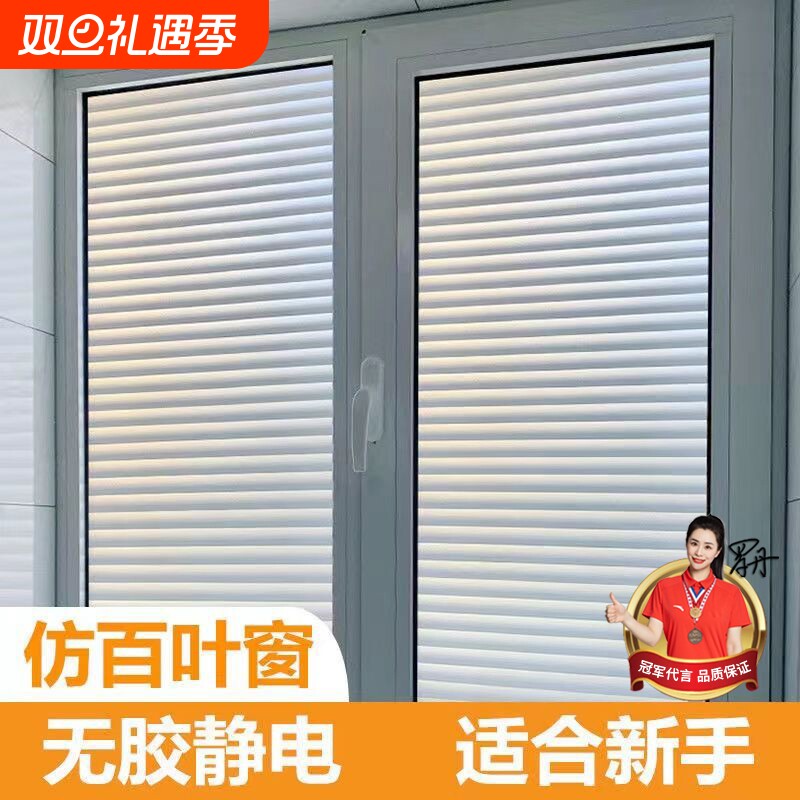 玻璃窗户贴纸防窥防走光透光不透明卫生间不透人磨砂仿膜磁吸浴室