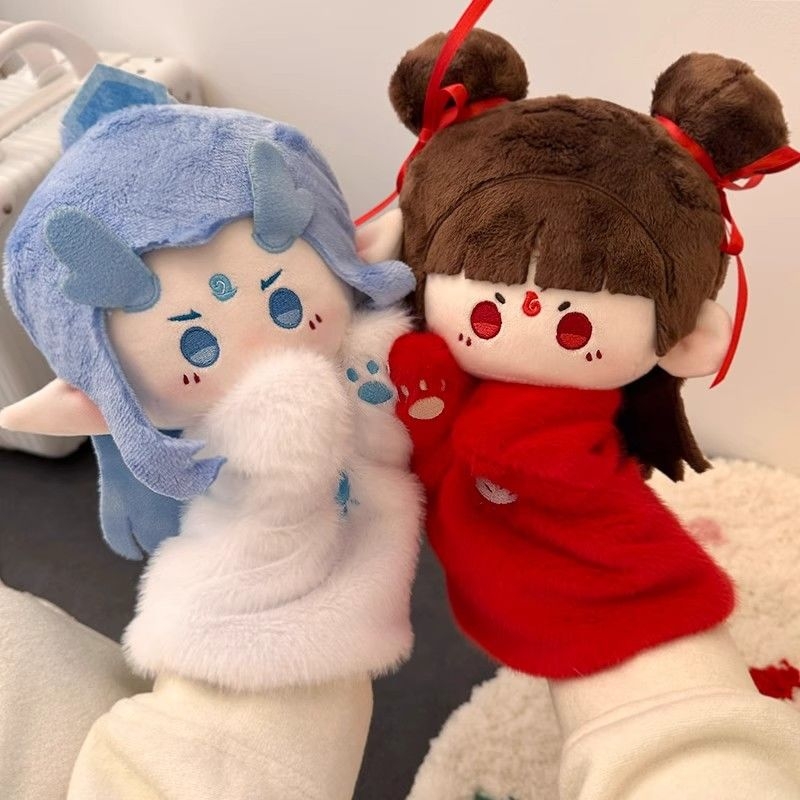 电影哪吒之神话故事周边哪吒敖丙手偶公仔毛绒玩具娃娃生日礼物女