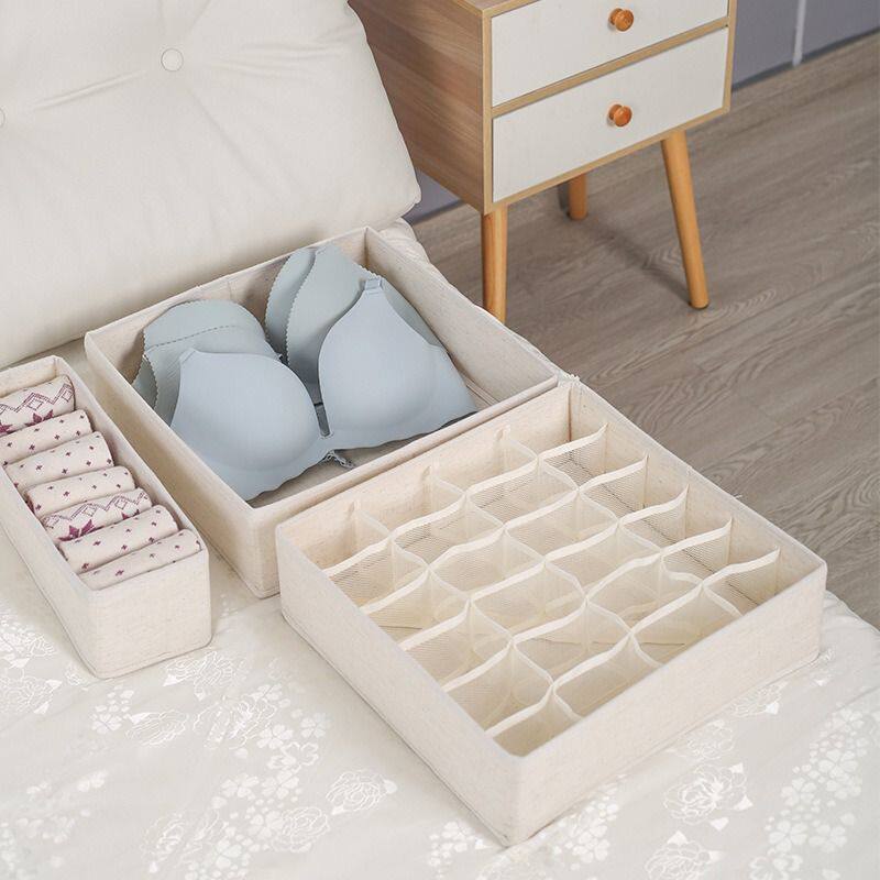 원단 보관함 면 및 린넨 보관함 옷장 의류 속옷 보관 유물 양말 구획화