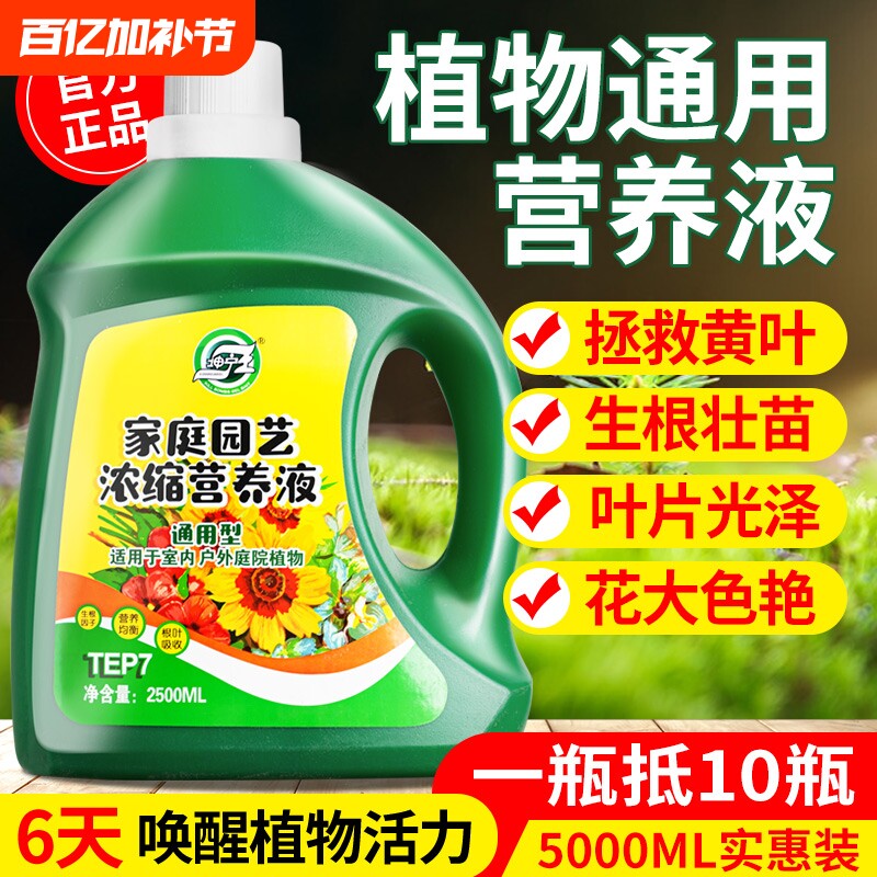 植物营养液花卉养花绿植通用型花肥发财树富贵竹绿萝水培盆栽肥料