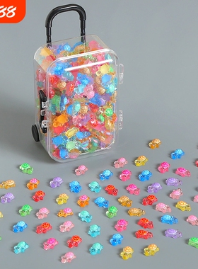 2025小乌龟夜光超级迷你可爱桌面小摆件装饰微缩玩具模型配件树脂