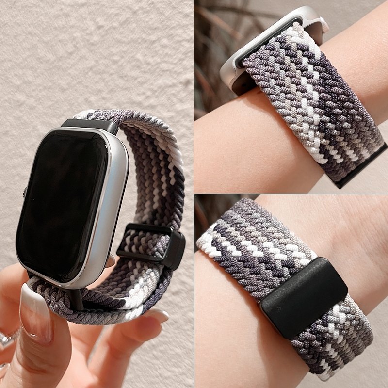 适用小米手环9Pro/8pro编织磁吸表带Redmiwatch5红米腕带尼龙调节