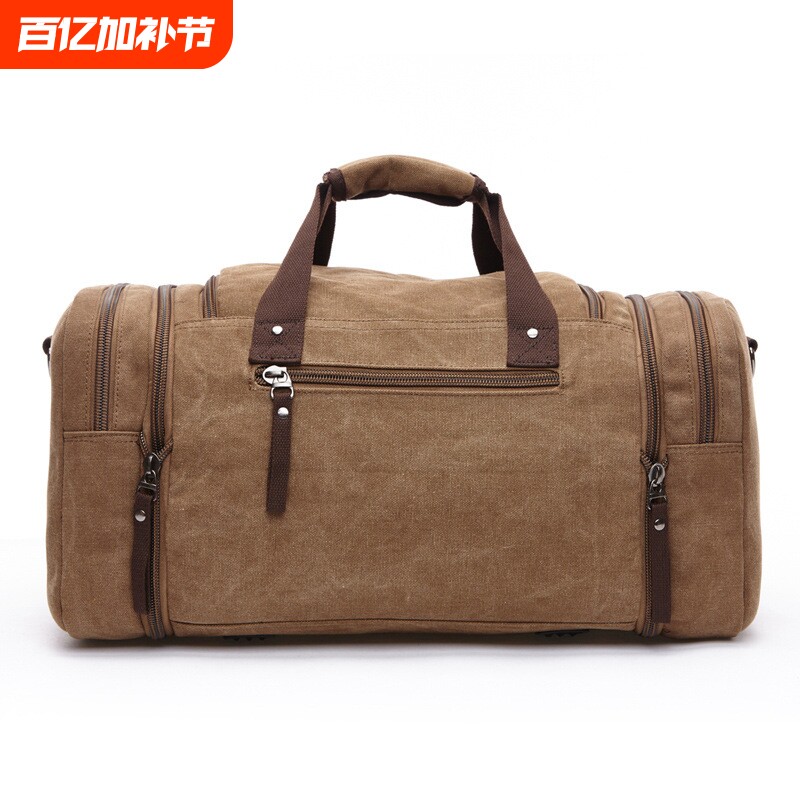 欧美跨境户外旅行包手提帆布斜挎行李包旅游便携可插拉杆大容量包