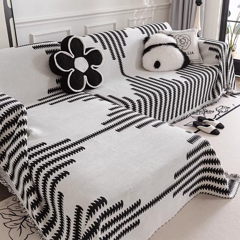 2026新款沙发盖布巾L型三座一贵妃四季通用沙发套罩沙发毯防猫抓