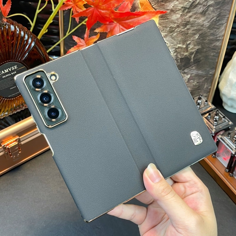 适用于三星w25手机壳新款GalaxyZFold7折叠屏真皮磁吸翻盖保护套全包防摔超薄fold6/5心系天下外壳高档商务男