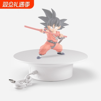 电动转盘展示台手办模型展台产品拍照遥控转台摄影直播自动旋转台