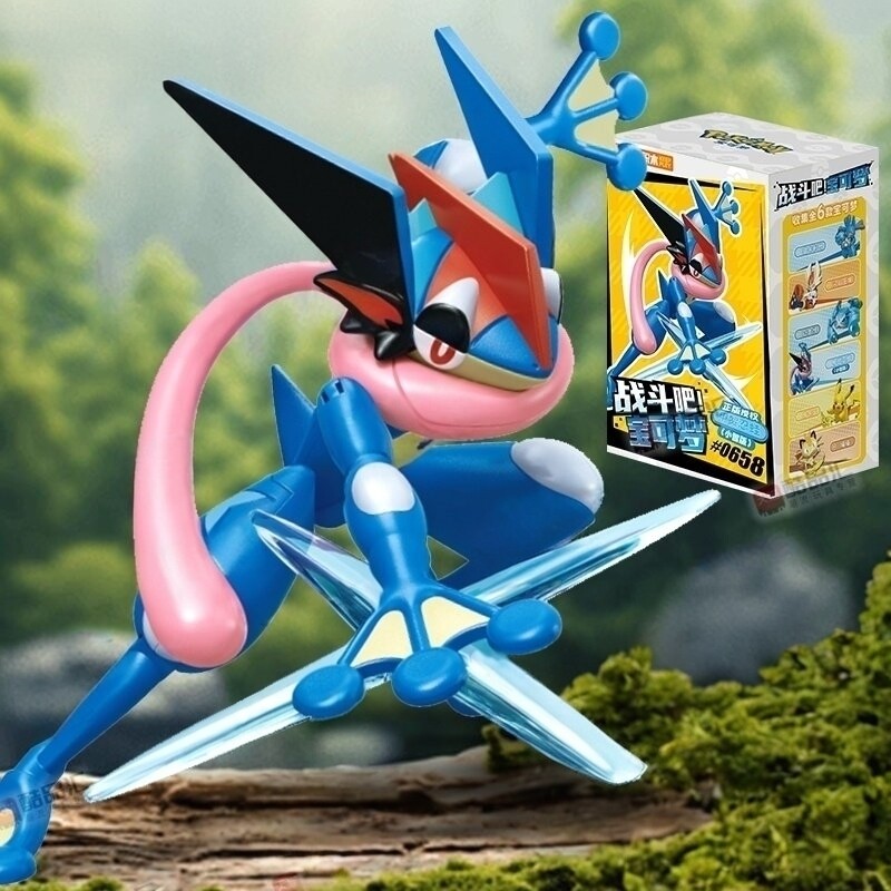 兼容乐高keeppley奇妙积木宝可梦小智版甲贺忍蛙拼装手办适用