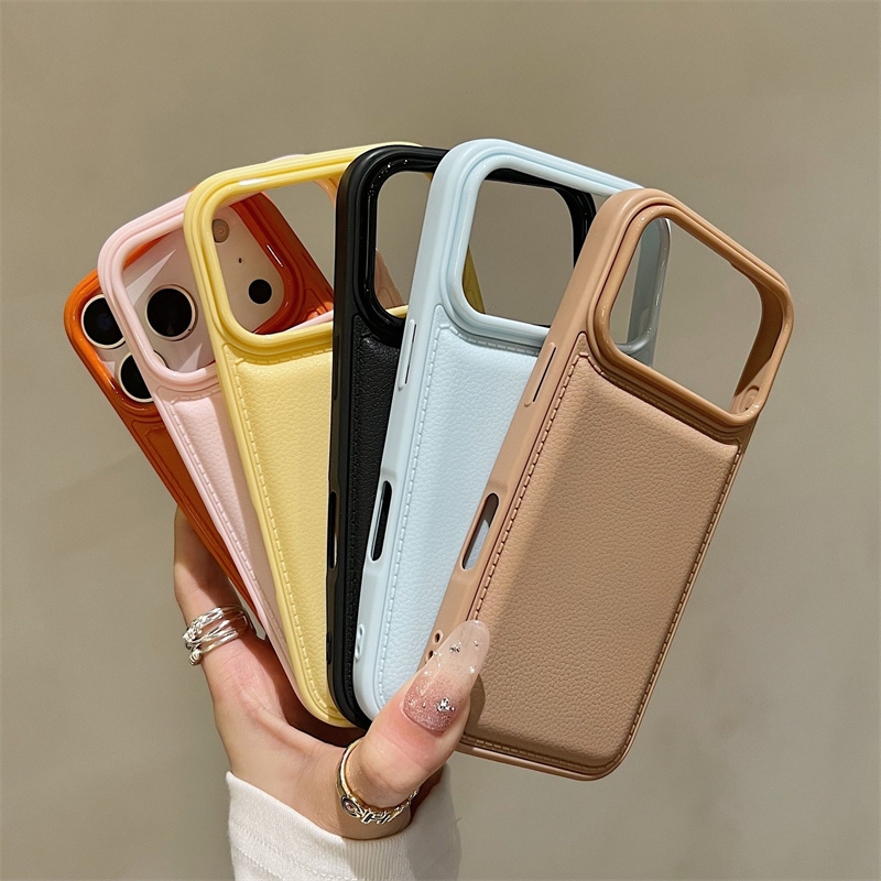 简约纯色黑白高级感荔枝纹Find X9/X8s+适用OPPO Reno15/14/13/A6手机壳10/11防指纹12软气垫7大孔5/1/3硅胶2