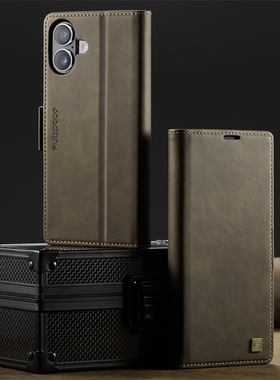 适用iPhone17/16手机壳新款苹果15/14/13ProMax侧扣翻盖15Plus插卡ip14/12pro防盗刷磁吸皮套FRID防摔保护套