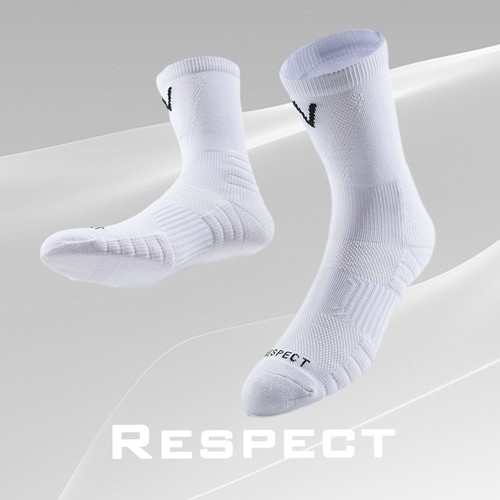 专业运动袜子男长筒毛巾底加厚防滑中筒篮球袜跑步登山潮实战高筒