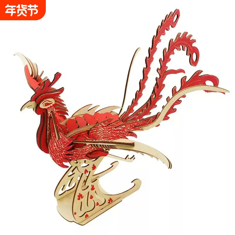 摆件木质拼装模型3d立体拼图儿童益智手工组装拼图玩具