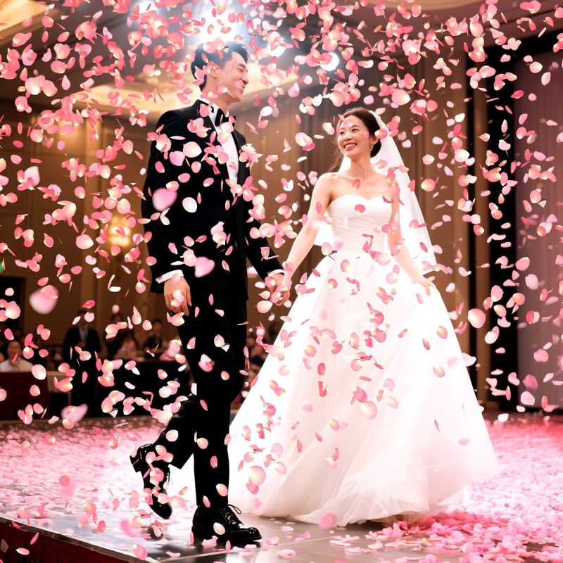 礼花筒花瓣雨喷花筒手持婚庆彩带礼筒炮订婚专用结婚礼炮用品大全