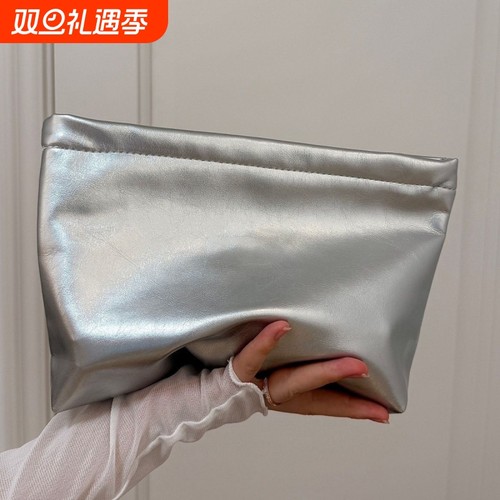 ins小众亮光化妆包便捷旅行出差大容量手拿洗漱包护肤品收纳袋