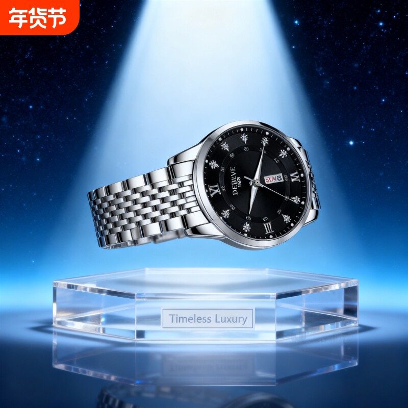 名牌男士手表正品官方旗舰瑞士非机械手表男款2024新款防水石英表