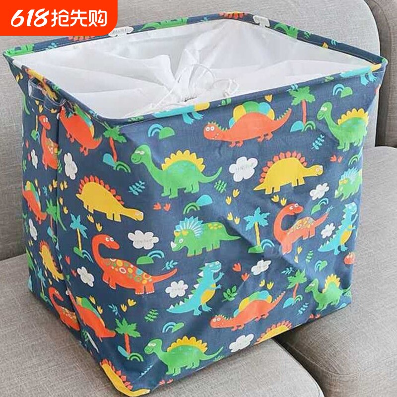 棉麻收纳袋大号衣服收纳箱布艺家用玩具筐搬家整理换季收纳袋