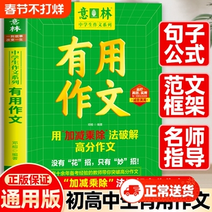 2026年备考意林有用作文中学生系列用加减乘除法高分学生考点冲刺热点素材中高考名师指导优秀满分写作重点课本正版练习范文公式