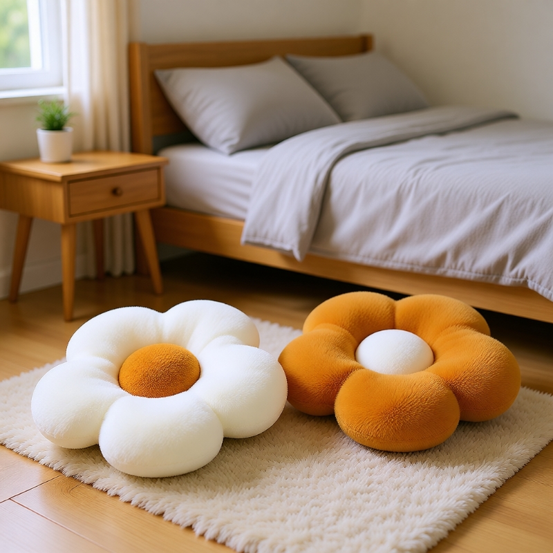 花朵抱枕毛绒玩具公仔玩偶