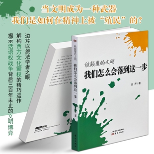 正版现货《被颠覆的文明我们怎么会落到这一步》边芹著历史文化深度反思读物人文社科经典读本兴衰演变探究拓展基督教精神运作西方